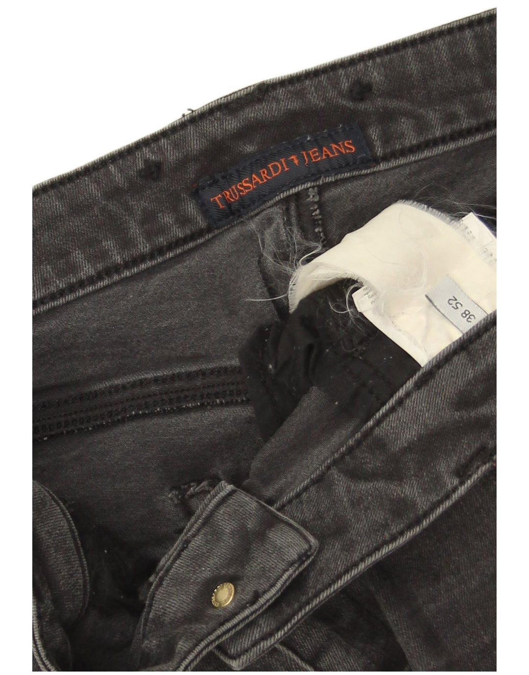 Trussardi Jean Slim IT 52 XL W38 L32 Gris Homme