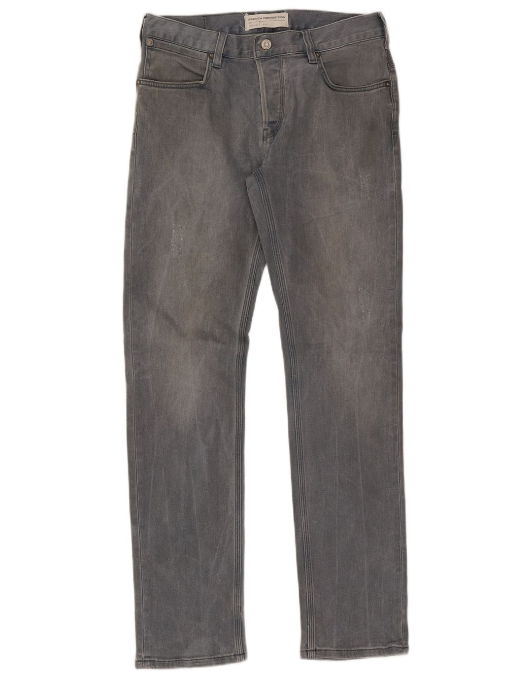 French Connection Jean Slim Homme W32 L32 Bleu Coton