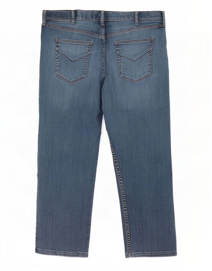 Marks & Spencer Jean court régulier pour homme W38 L25 en coton bleu