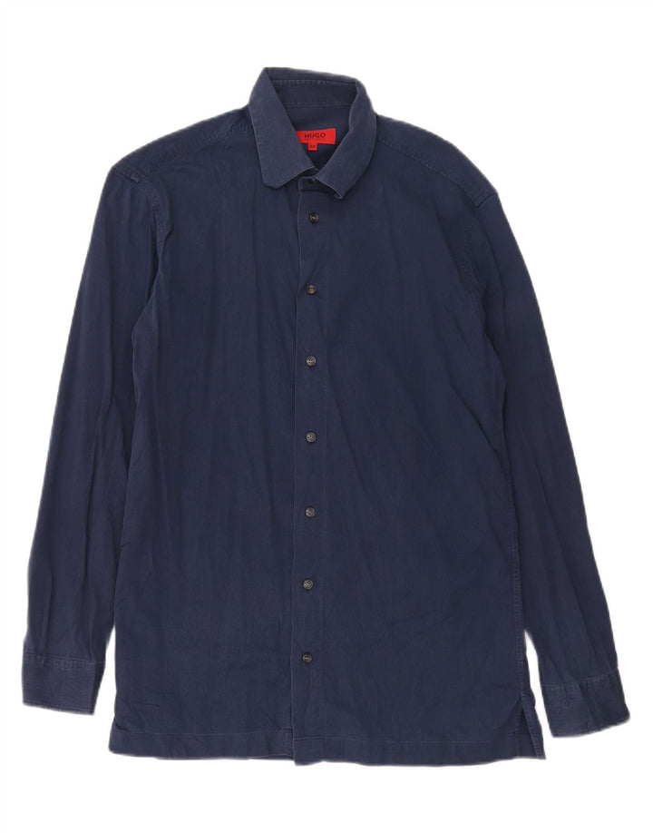 Hugo Boss Chemise Bleu Marine Moyen Homme