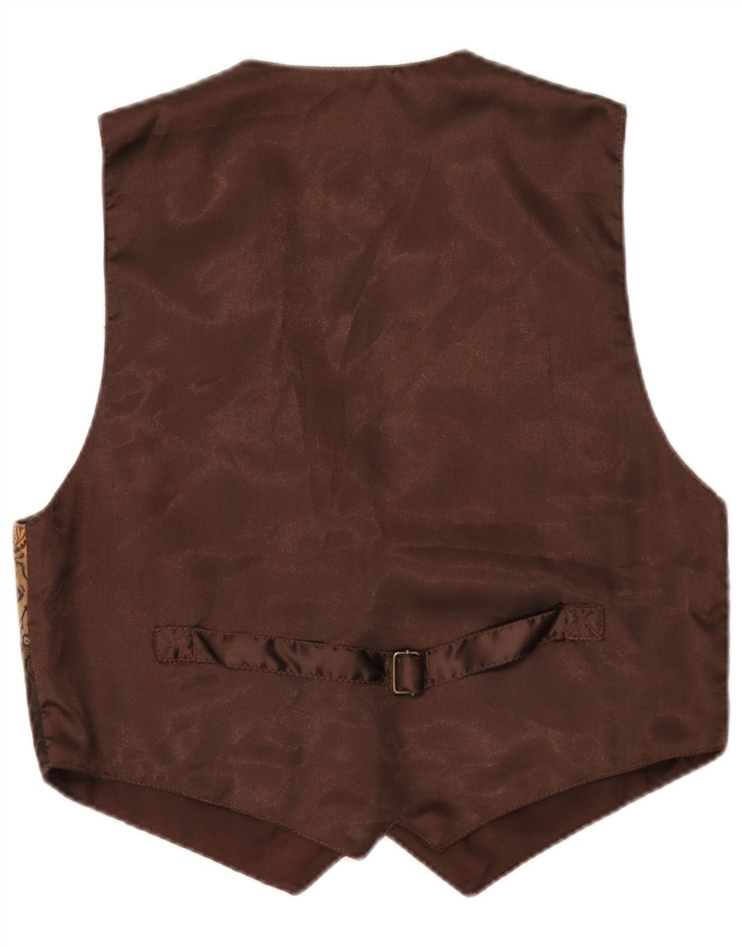 gilet homme vintage grand cuir Paisley marron
