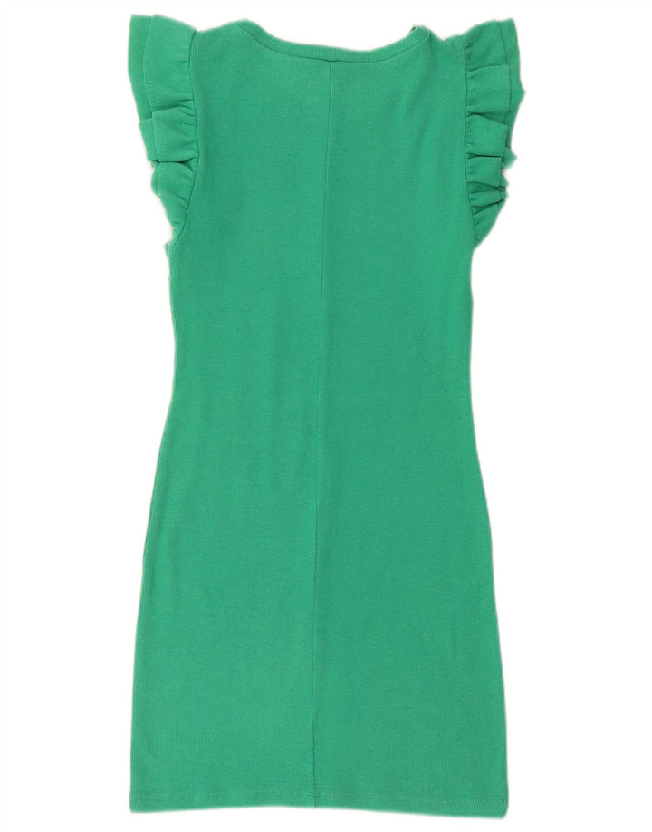 Zara Robe fourreau pour femme UK 12 Vert moyen