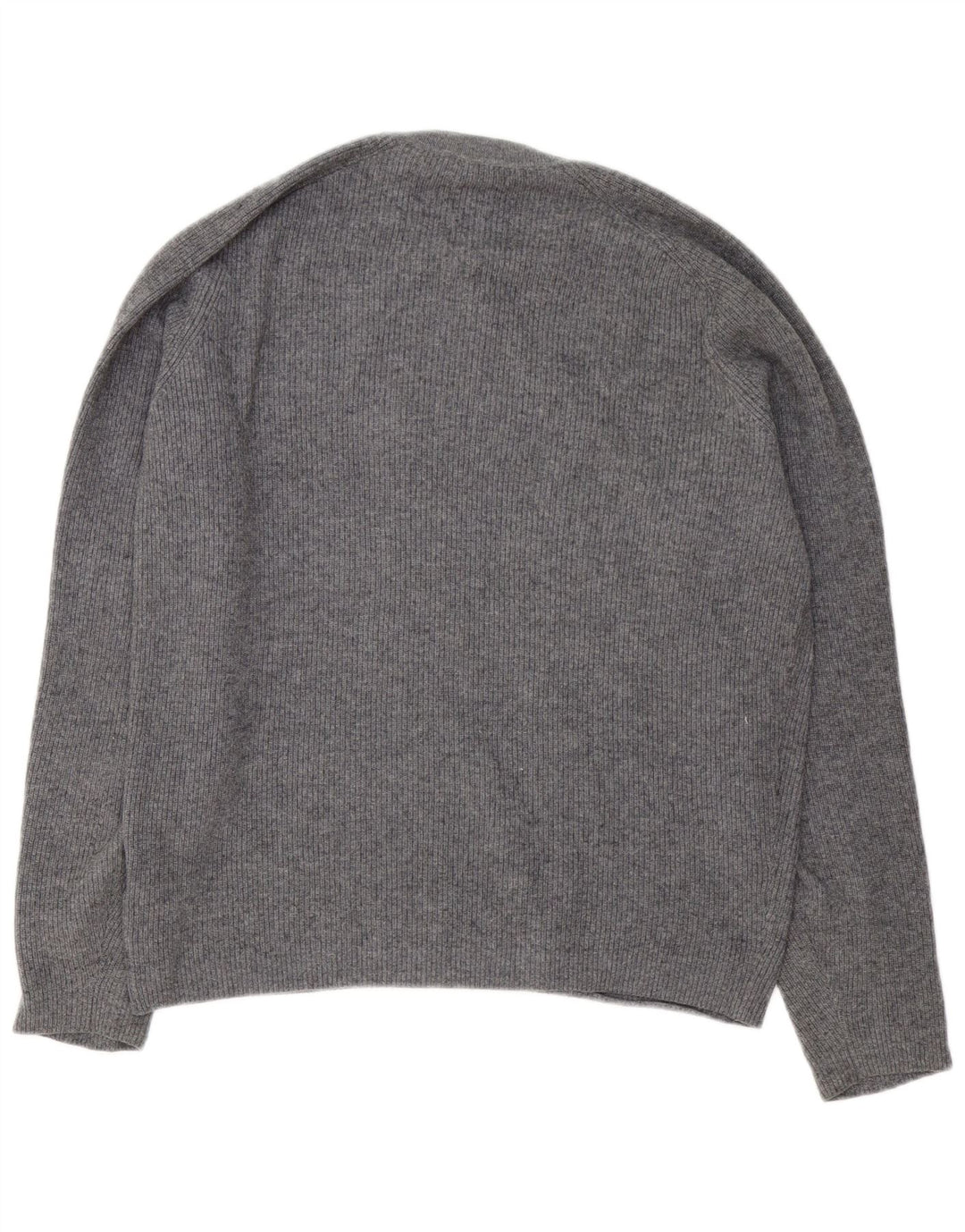 Massimo Dutti Pull Col Rond Homme Gris Moyen Coton