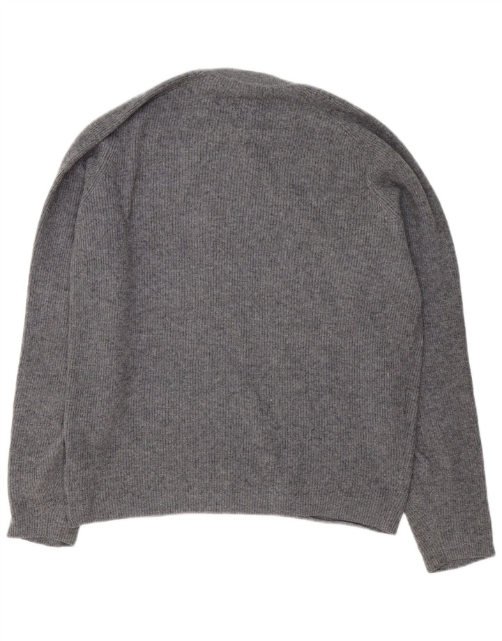 Massimo Dutti Pull Col Rond Homme Gris Moyen Coton