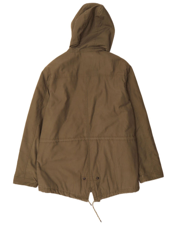 Vintage Industries Veste Parka à Capuche Homme UK 44 2XL Kaki Polyester