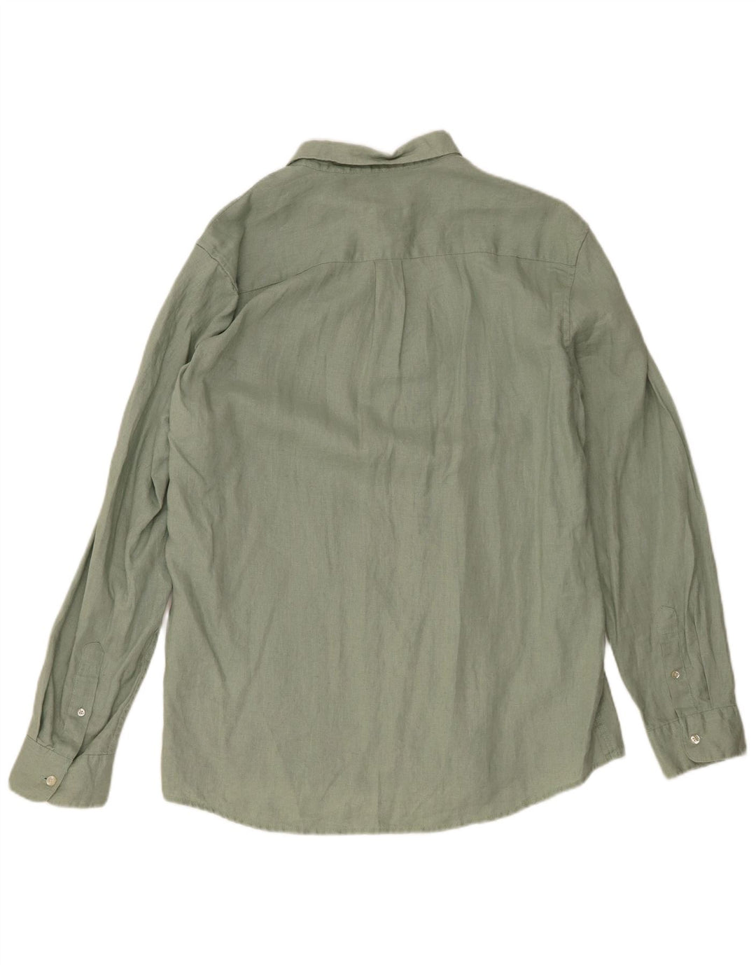 French Connection Chemise Classique Homme Vert Lin