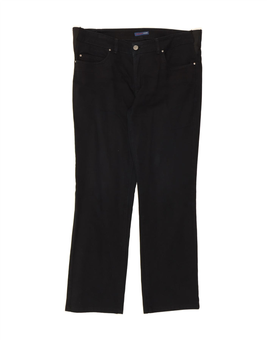 TRUSSARDI Womens Straight Jeans W29 L29 Black Cotton Vintage Trussardi and Second-Hand Trussardi from Messina Hembry 