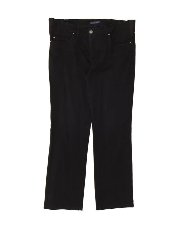 TRUSSARDI Womens Straight Jeans W29 L29 Black Cotton Vintage Trussardi and Second-Hand Trussardi from Messina Hembry 