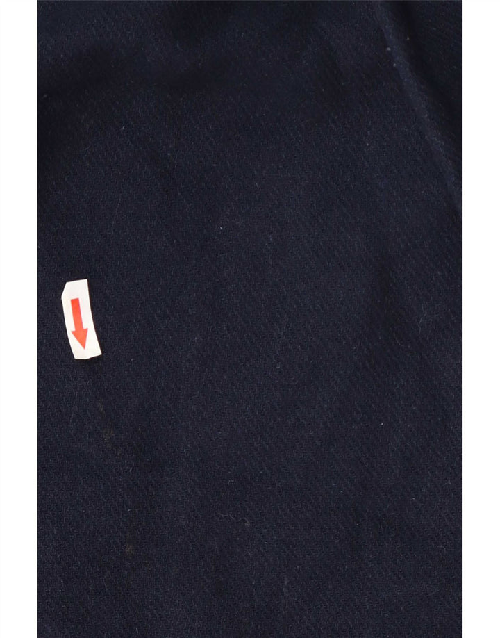 Marks & Spencer Manteau croisé pour femme UK 16 Large Bleu Marine Polyester