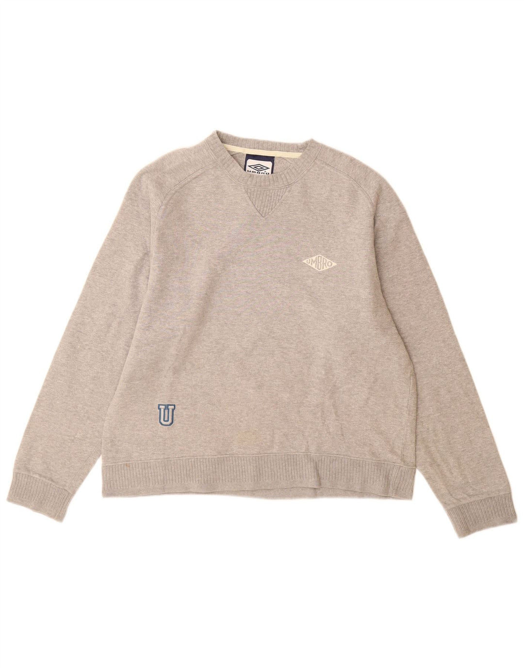 Umbro Sweat-shirt pour homme UK 35/37 Petit Gris Coton