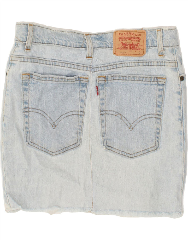 LEVI'S Womens 515 Mini Denim Skirt Medium W28  Blue Vintage Levi's and Second-Hand Levi's from Messina Hembry 