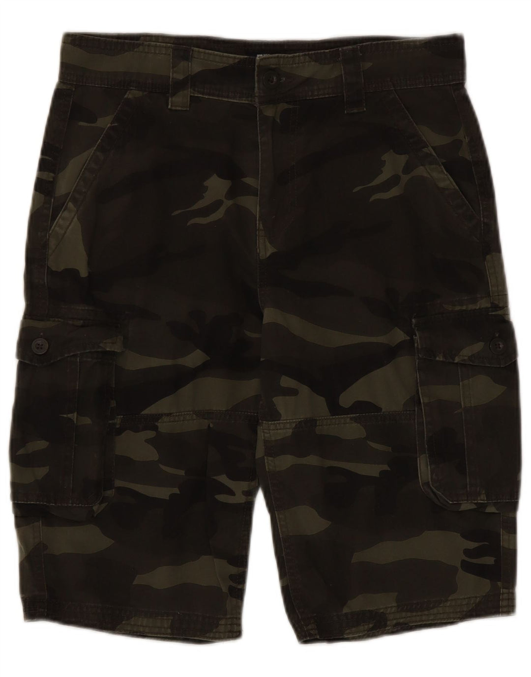 Mountain Warehouse Short cargo W30 en coton camouflage vert moyen pour homme