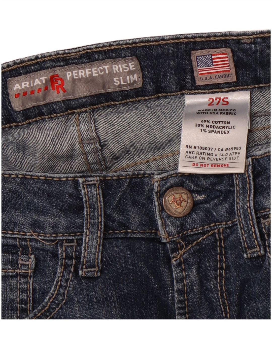 Jean Slim Femme ARIAT W27 L26 Bleu Marine Coton