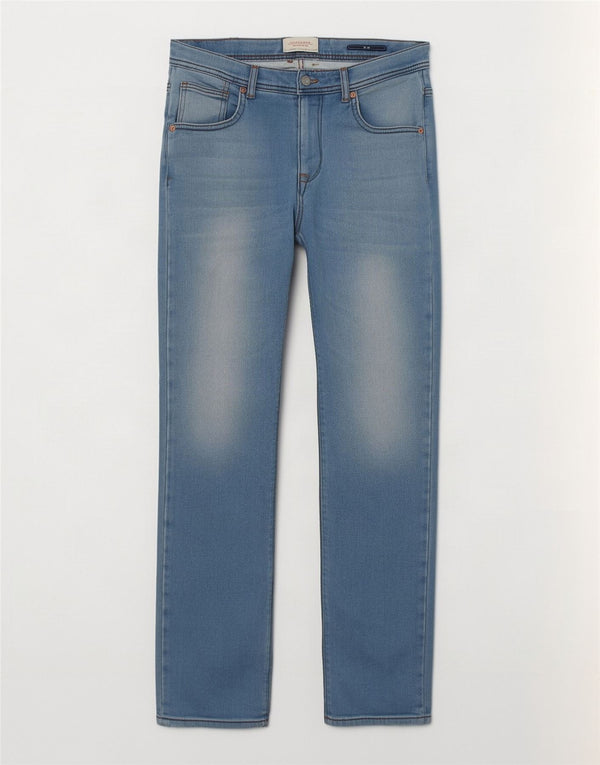 Zara Jean Slim Homme EU 40 Moyen W31 L31 Bleu