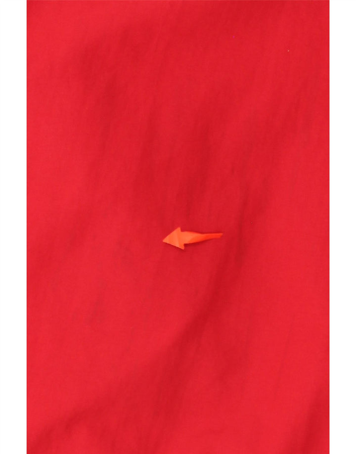 LANDS END Veste coupe-vent à capuche pour homme UK 42 XL Nylon rouge