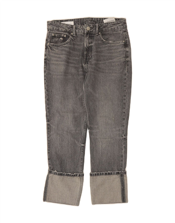 ZARA Womens Cropped Jeans EU 38 Small W28 L26 Grey Cotton Vintage Zara and Second-Hand Zara from Messina Hembry 