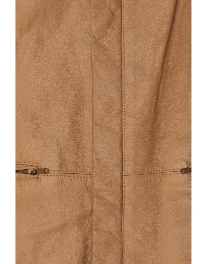 veste en cuir homme vintage IT 52 XL Beige