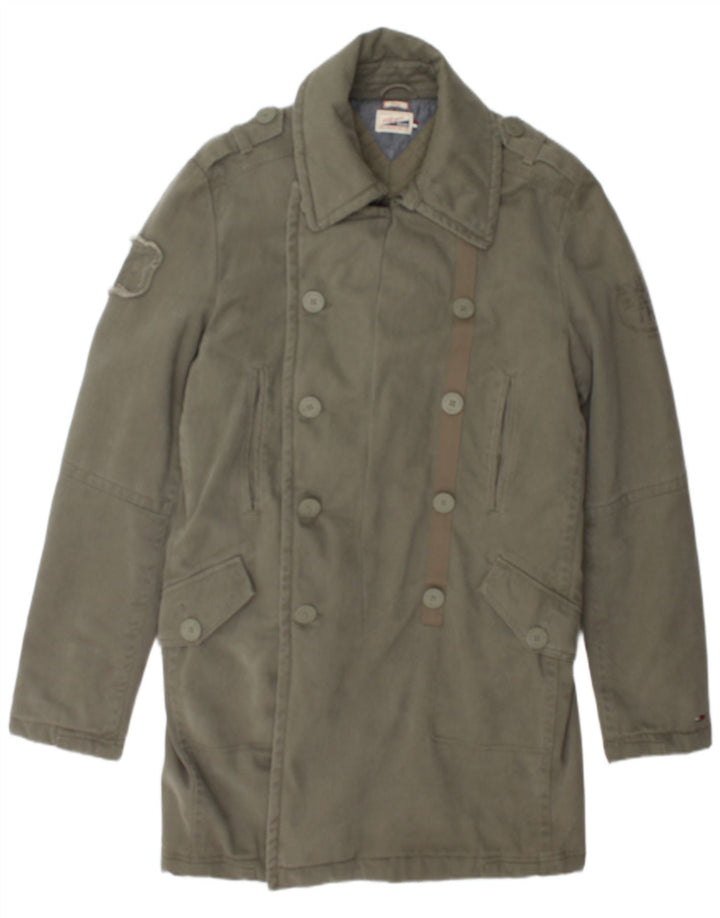 Tommy Hilfiger Manteau double boutonnage Heritage pour homme UK 40 Large Kaki