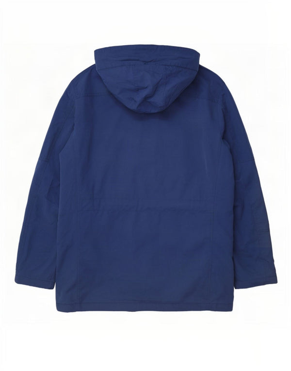 Tommy Hilfiger Veste Parka à capuche pour homme UK 40 Large Bleu Polyester