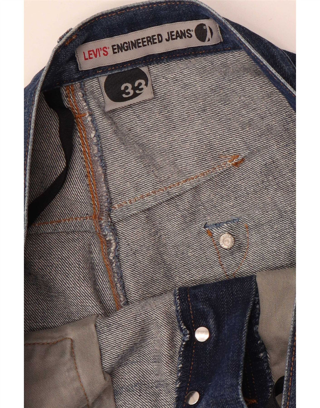 Levi's Jean Droit Engineered Homme W33 L33 Bleu