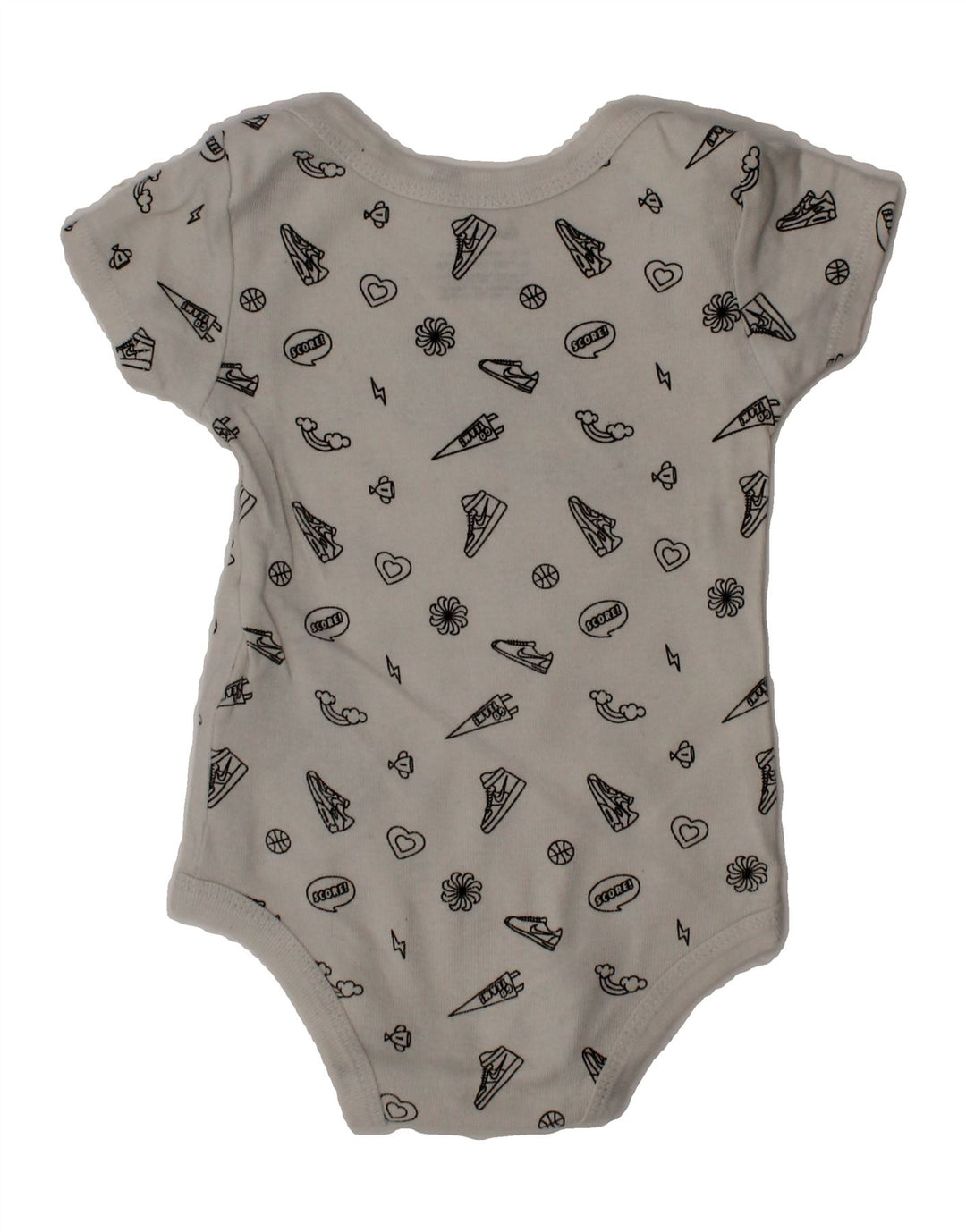 NIKE Baby Boys Graphic Bodysuit 6-9 Months White Cotton Vintage Nike and Second-Hand Nike from Messina Hembry 
