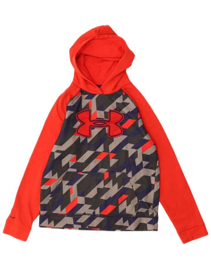 UNDER ARMOUR Pull à capuche ample pour fille 11-12 ans Grand rouge géométrique