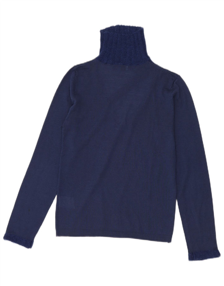 Guess Marciano Pull à col roulé pour femme US 3 Petite laine bleu marine