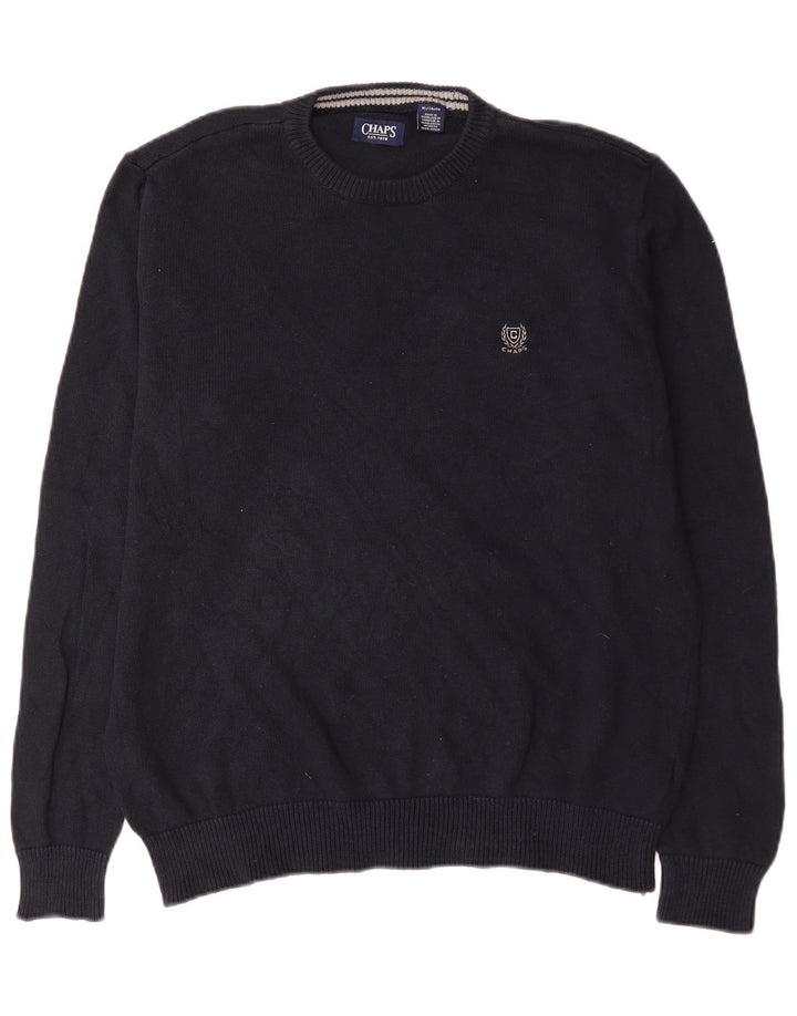 Chaps Pull col rond homme XL coton noir