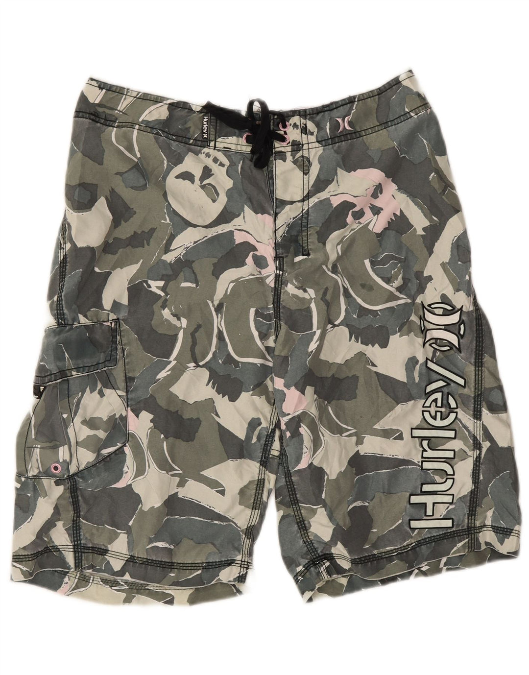 Hurley Short Cargo W30 Homme Vert Camouflage Polyester