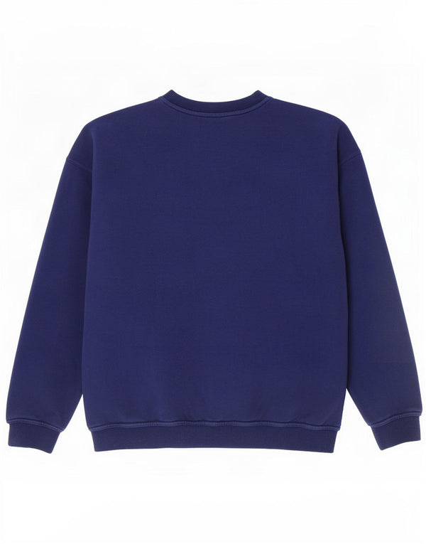 Adidas Sweat-shirt pour homme UK 44/46 Grand bleu marine en coton