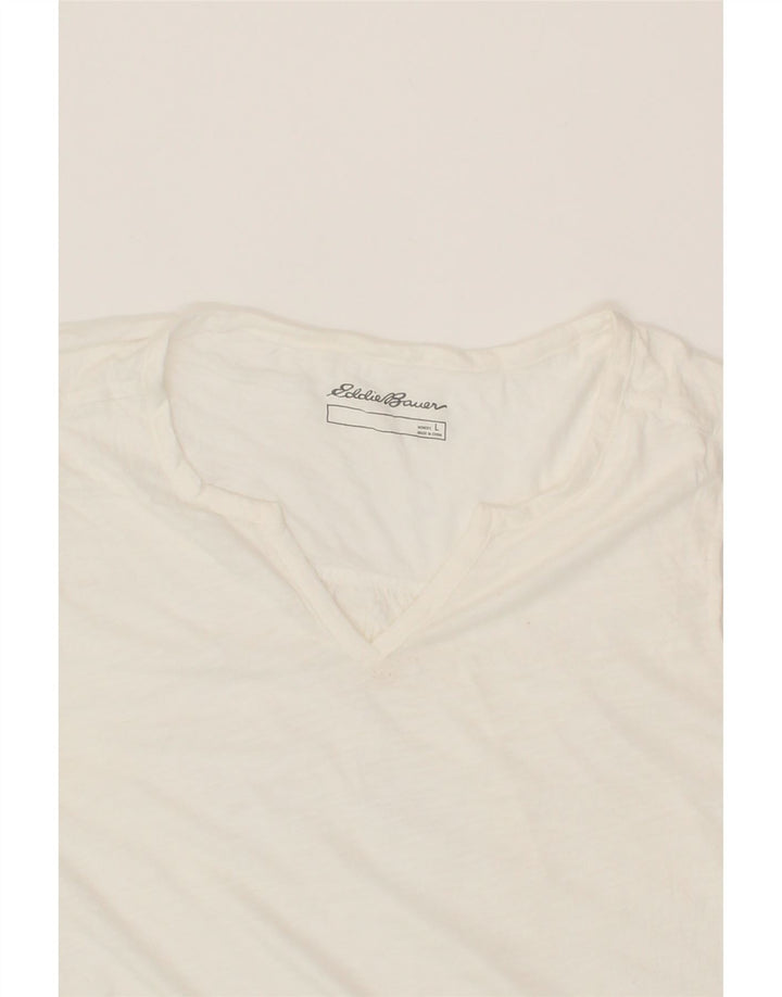 EDDIE BAUER Womens Vest Top UK 16 Large White Vintage Eddie Bauer and Second-Hand Eddie Bauer from Messina Hembry 