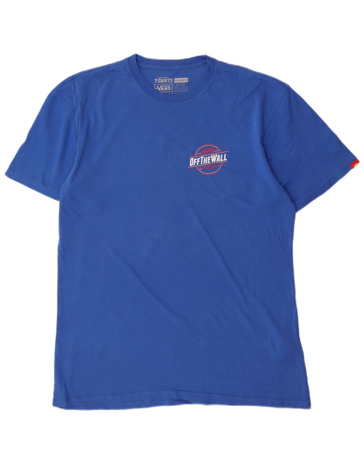 VANS T-shirt graphique classique pour hommes, grand coton bleu