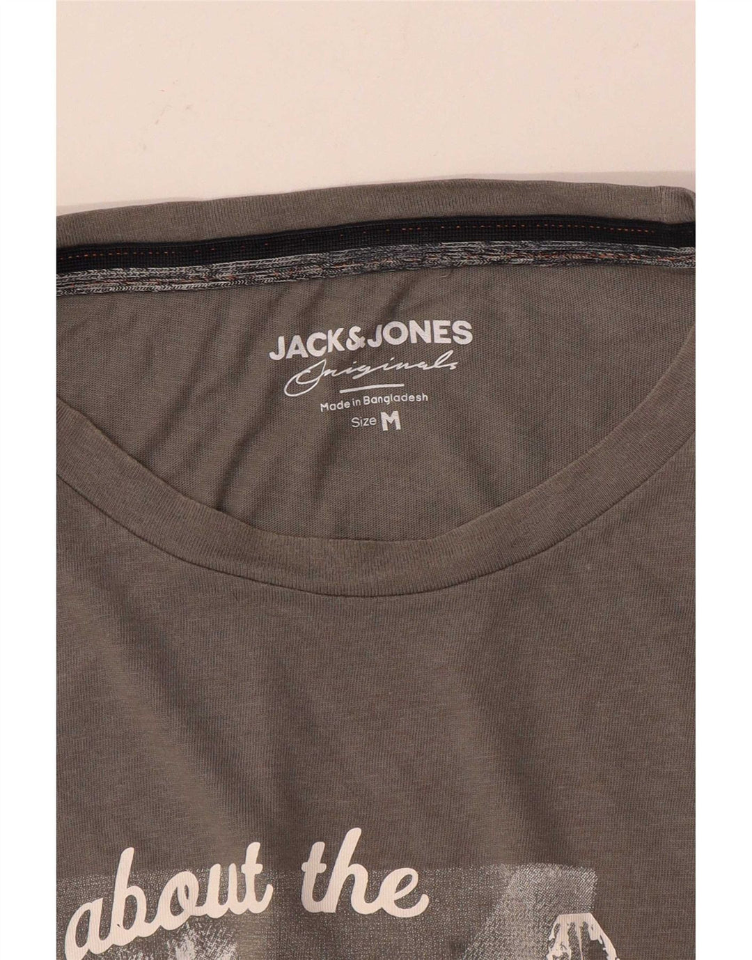 Jack & Jones T-Shirt Graphique Homme Gris Moyen