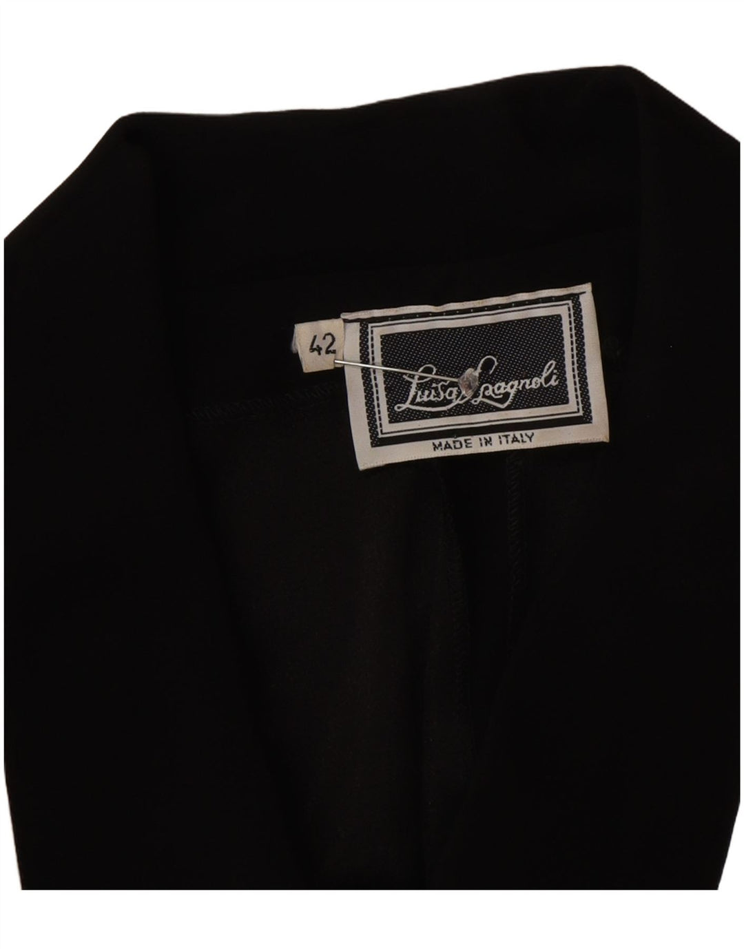 Luisa Spagnoli Robe chemise à nouer sur le devant pour femme IT 42 Noir moyen