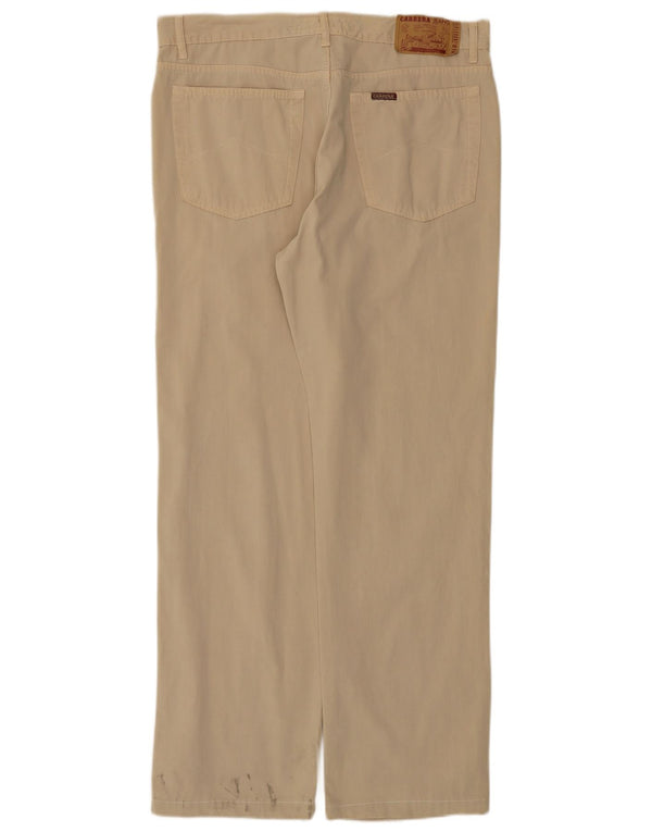 Carrera Pantalon décontracté droit pour homme IT 52 XL W34 L30 Beige Coton