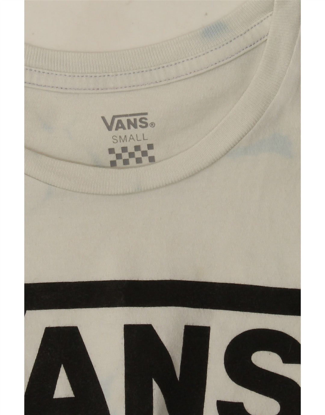 Vans T-shirt graphique pour femme UK 10 Small Blanc Tie Dye