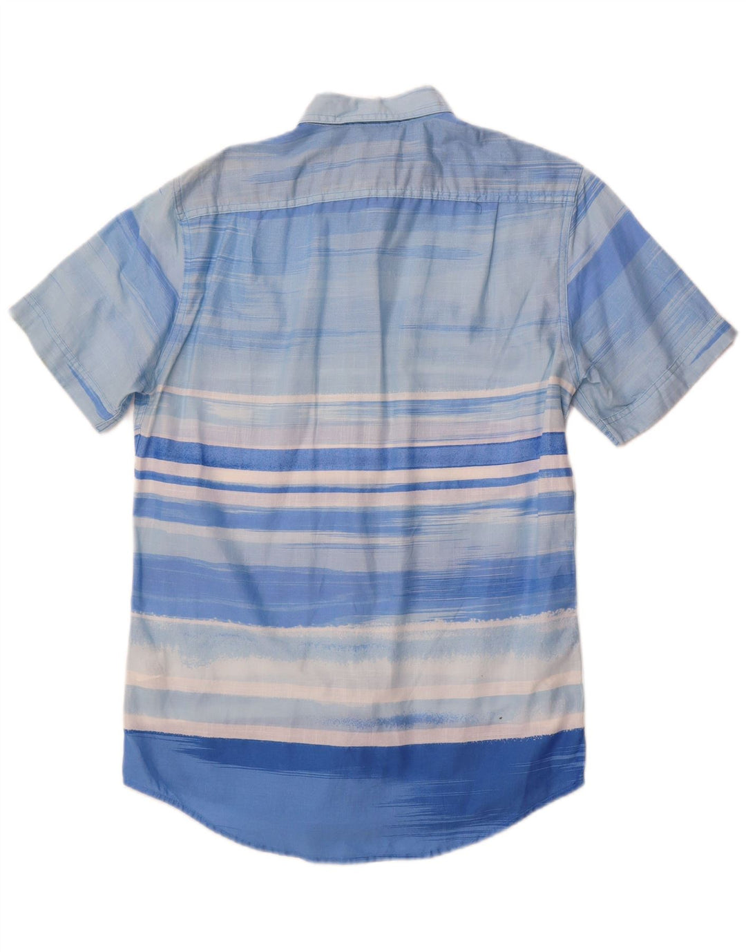 Izod Chemise à manches courtes pour homme en coton rayé bleu petit