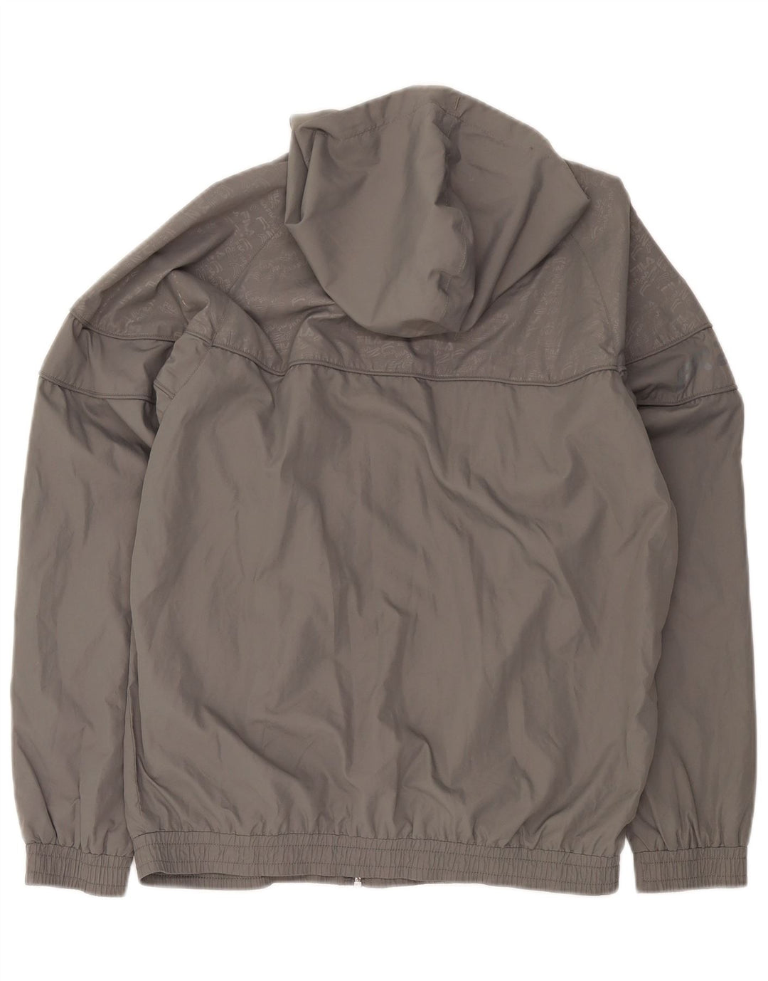 Fila Veste de survêtement à capuche graphique pour homme Petit gris Polyester