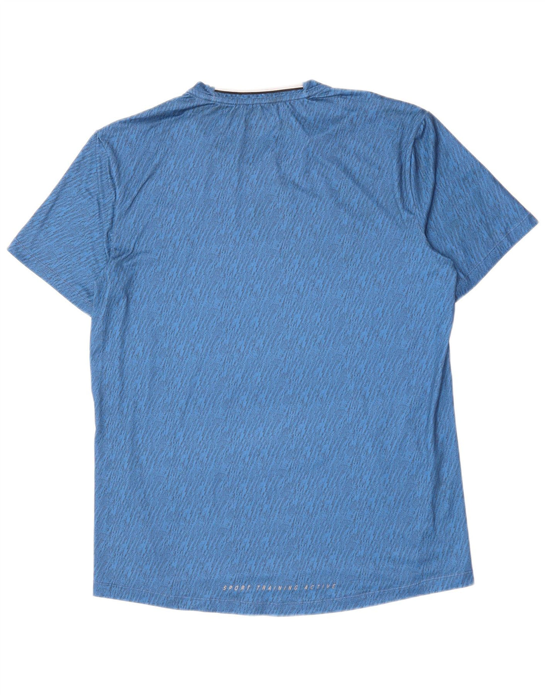 Lotto T-Shirt Homme Top XL Bleu Pied-de-Poule