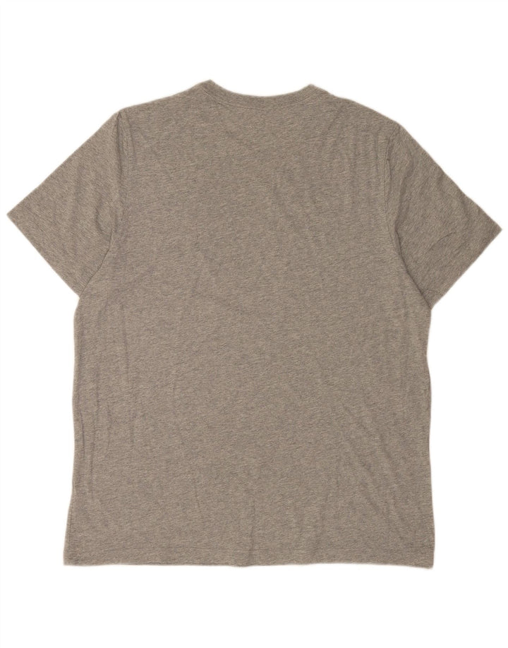 Nike T-Shirt Homme Top XL Gris Moucheté Coton