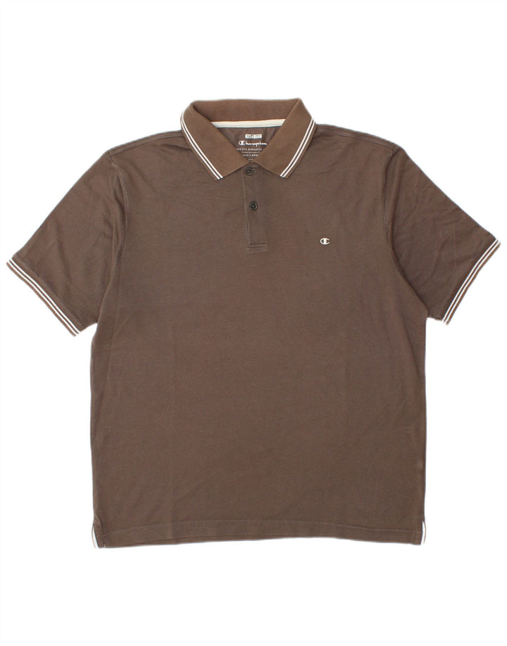 Champion Polo Easy Fit pour homme Marron Taille L