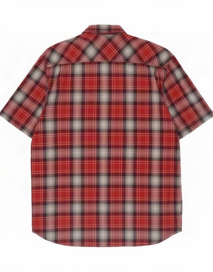 Vans Chemise à manches courtes homme rouge moyen à carreaux