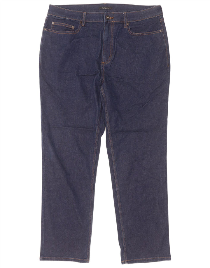 Rohan Jean droit homme W36 L29 bleu marine coton