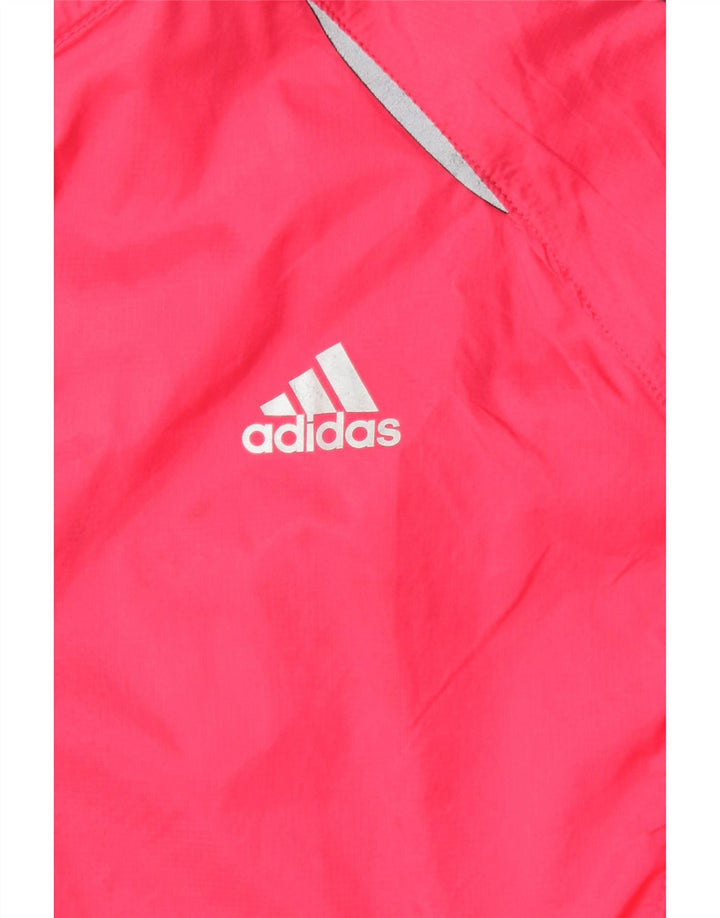 ADIDAS Womens Rain Jacket UK 14 Medium Pink Vintage Adidas and Second-Hand Adidas from Messina Hembry 