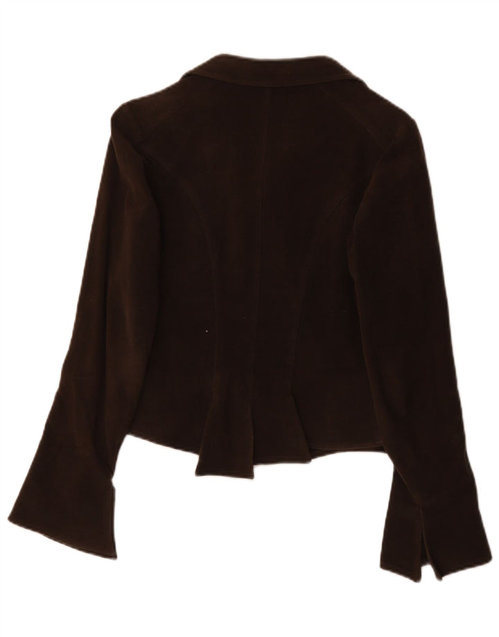 Ferrone Veste Blazer Femme IT 42 Coton Marron Moyen