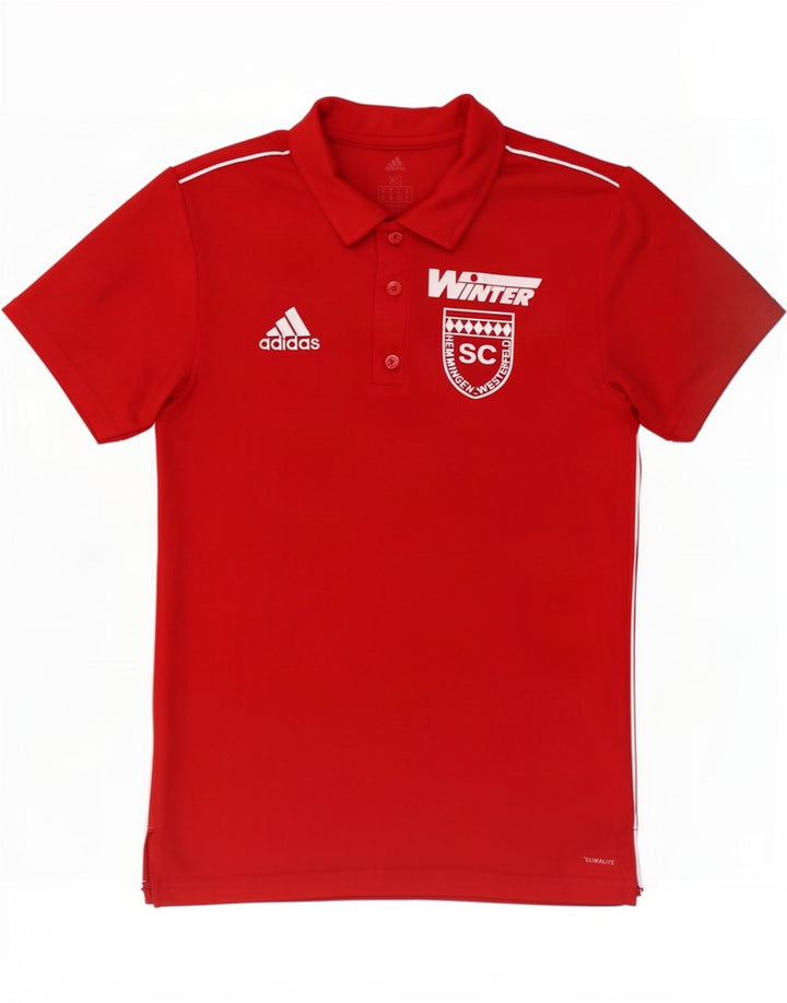 Adidas Homme Climalite Graphic Polo XS Rouge