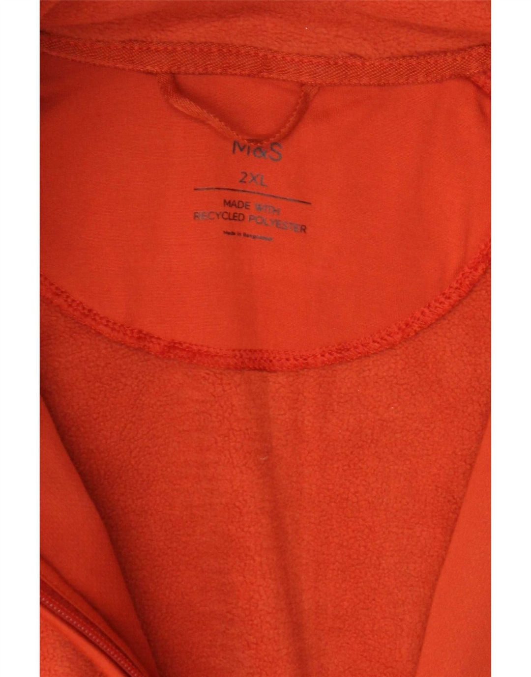 Marks & Spencer Veste polaire pour homme UK 44 2XL Orange Polyester