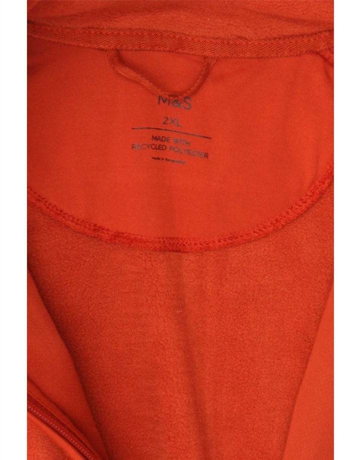 Marks & Spencer Veste polaire pour homme UK 44 2XL Orange Polyester