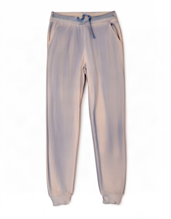 Nike Pantalon de survêtement de yoga pour femme UK 10 Petit Bleu Tie Dye Coton