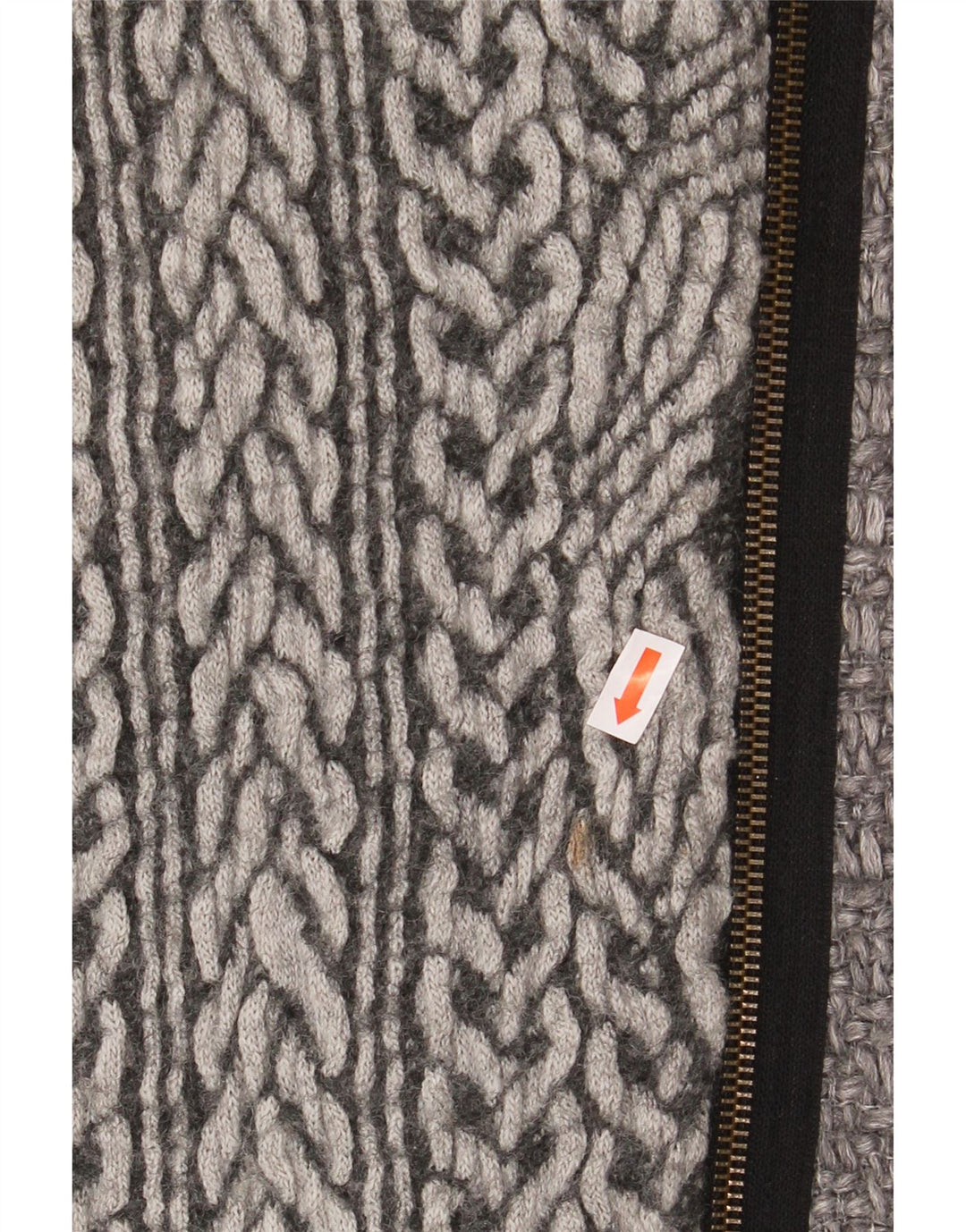 DESIGUAL Manteau à capuche graphique pour femme EU 40 Gris moyen à carreaux